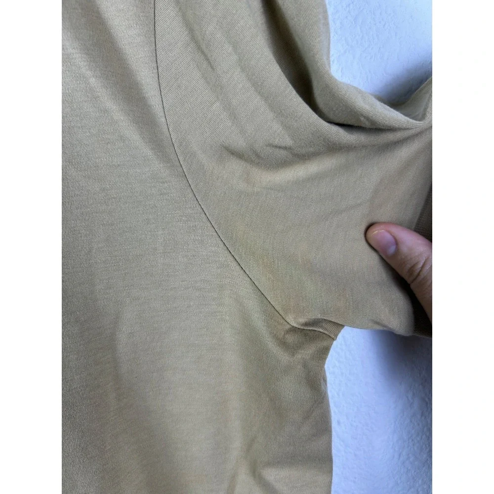 Polo Ralph Lauren Mens Pima Soft Touch Polo Shirt Tan Khaki Large Short Sleeve